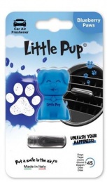 Autóillatosító, szellőzőrácsra, LITTLE PUP "Blueberry Paws", kék