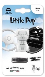 Autóillatosító, szellőzőrácsra, LITTLE PUP "New Car", fehér